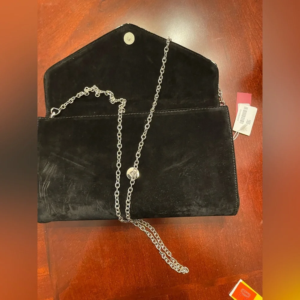 NWT Chic Houndstooth Black Clutch - Picture 5 of 5